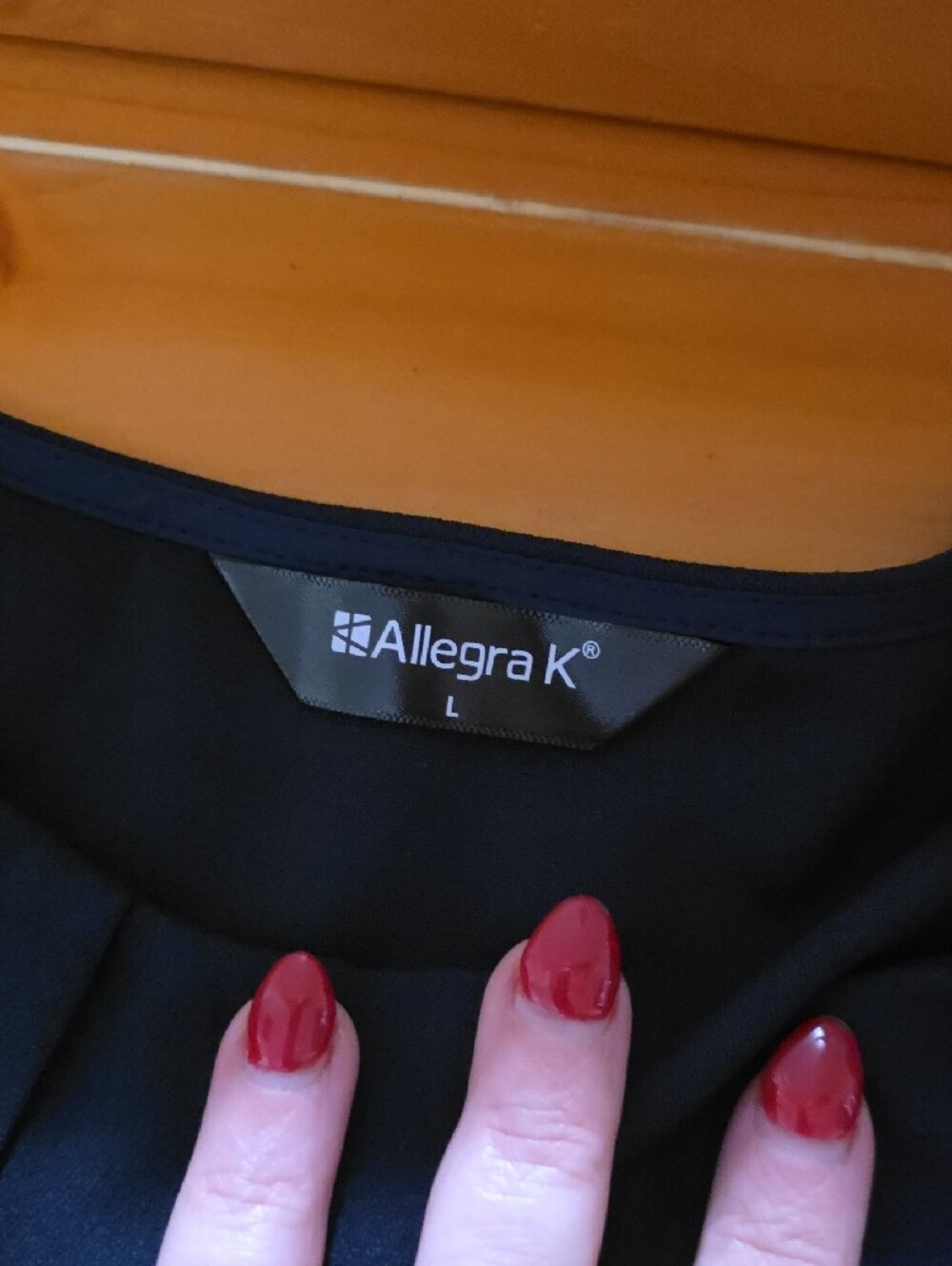 Allegra K Navy Long Sleeve Midi Dress - Picture 7 of 9
